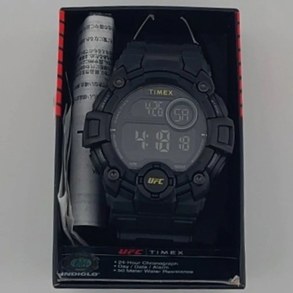 Timex UFC Official Timekeeper Men's Digital Watch Black Chronograph